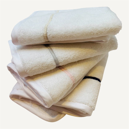 Embroidered towels with cord