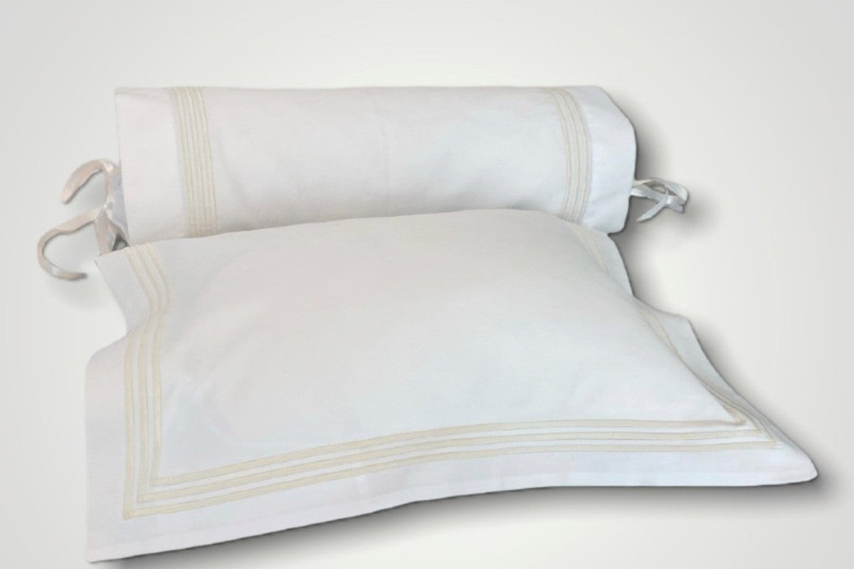 Basic Cotton Sateen Pillowcase with Piping