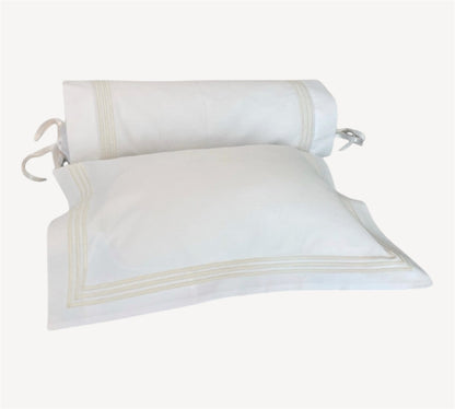 Basic Cotton Sateen Pillowcase with Piping