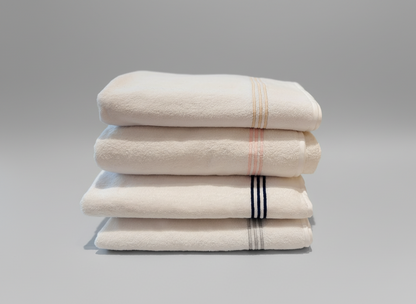 Embroidered towels with cord