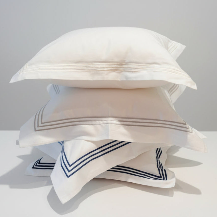 Basic Cotton Sateen Pillowcase with Piping