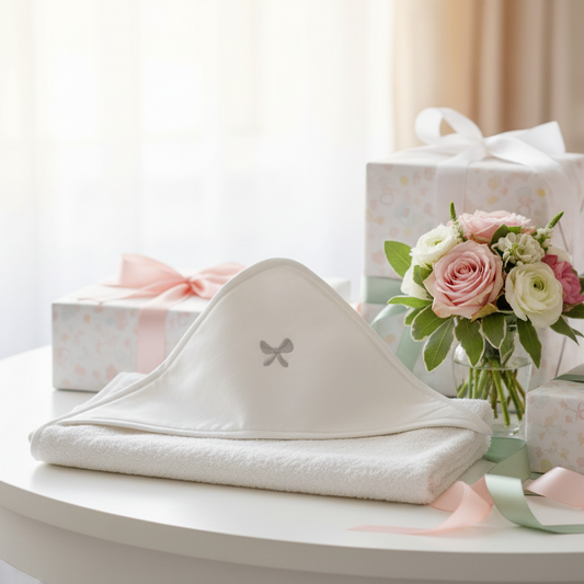 Baby Badetuch Baby Shower Pastell