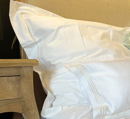 Basic Cotton Sateen Pillowcase with Piping