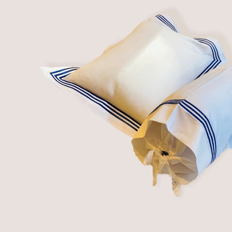 Basic Cotton Sateen Pillowcase with Piping