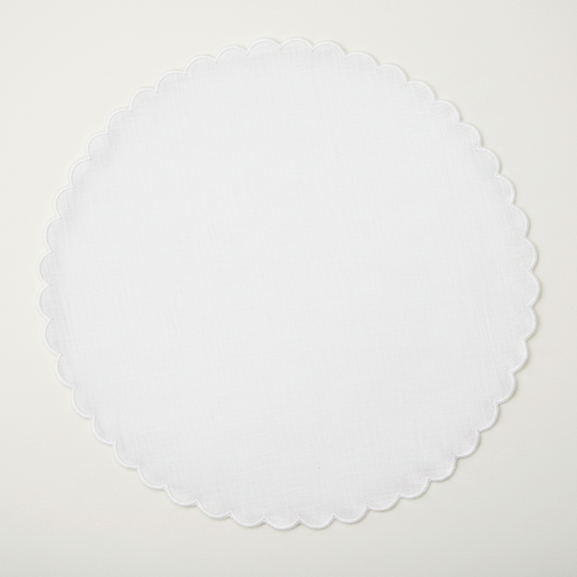 Platzteller – zartes Warmweiß