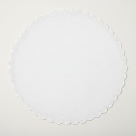 Platzteller – zartes Warmweiß